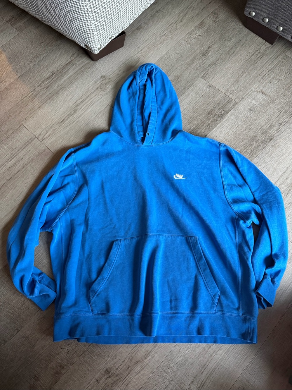 Nike Men's Bright Blue Pullover Hoodie
